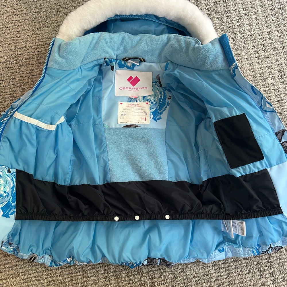 Obermeyer Snow Ski Jacket and Overalls Set, Size 5 - Picture 3 of 8